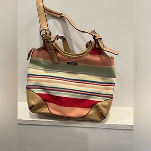 Kate Spade vintage multi stripe shoulder bag